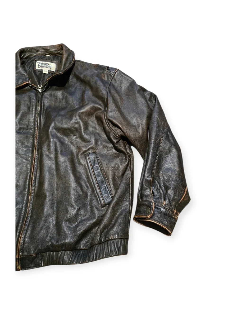 St. John's Bay Rustic Leather Bomber Jacket